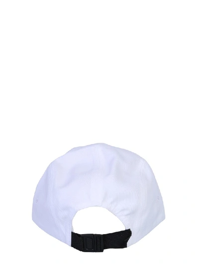 Shop Maison Kitsuné 5p Tricolour Fox Baseball Cap In White