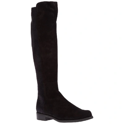 Shop Stuart Weitzman Half N Half Knee In Black