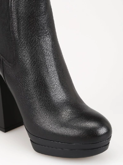 Shop Hogan H391 Ankle Boots In Black