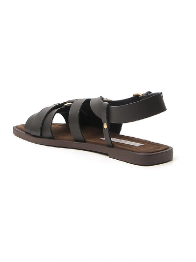 Shop Stella Mccartney Buckled Strap Sandals In Black