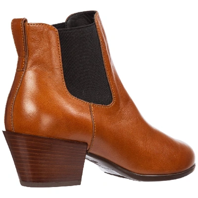 Shop Hogan Texan Ankle Boots In Brown