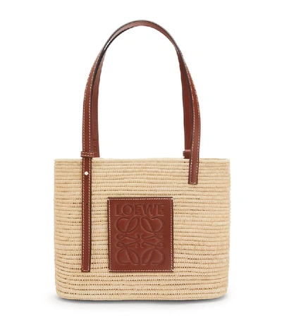 Shop Loewe X Paula's Ibiza Small Square Basket Bag