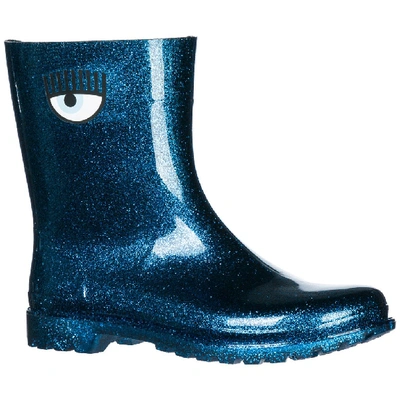 Shop Chiara Ferragni Flirting Boots In Blue