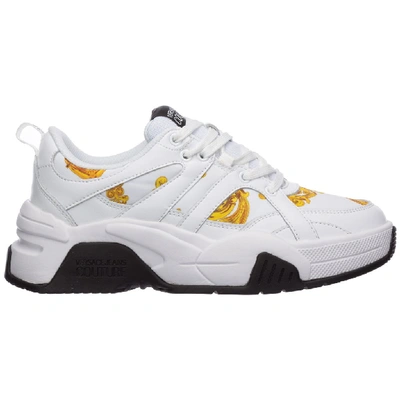 Shop Versace Jeans Couture Printed Panelled Sneakers In Multi