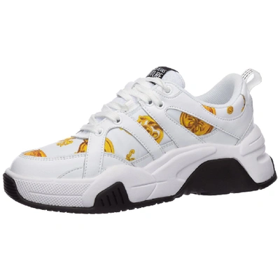 Shop Versace Jeans Couture Printed Panelled Sneakers In Multi
