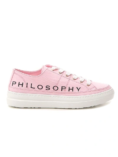 Shop Philosophy Di Lorenzo Serafini Logo Sneakers In Pink