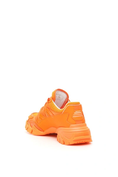 Shop Valentino Vlogo Climber Sneakers In Orange