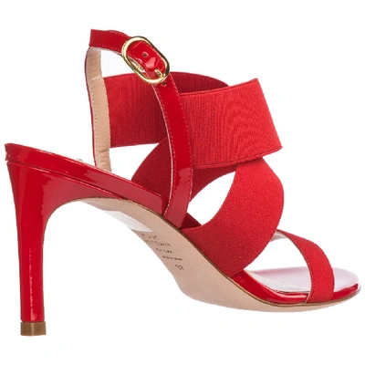 Shop Stuart Weitzman Alana 75 Sandals In Red