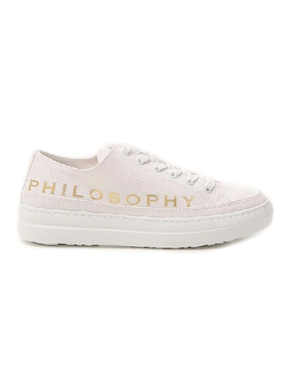 Shop Philosophy Di Lorenzo Serafini Logo Sneakers In White