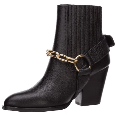 Shop Versace Jeans Couture Harness Chelsea Boots In Black