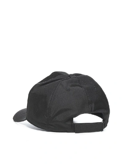 Shop Givenchy Split Printed Cap In Black