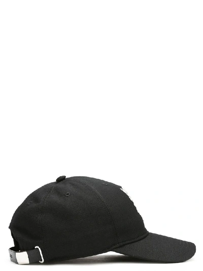 Shop Alexander Mcqueen Ivy Monogram Baseball Cap In Black