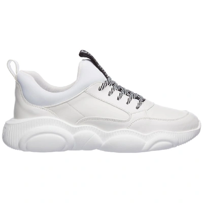 Shop Moschino Teddy Run Sneakers In White