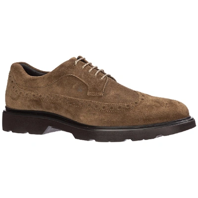 Shop Hogan Route Brogue Lace In Brown