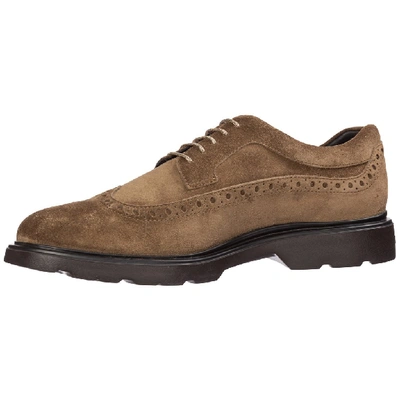 Shop Hogan Route Brogue Lace In Brown