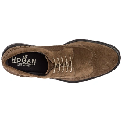 Shop Hogan Route Brogue Lace In Brown