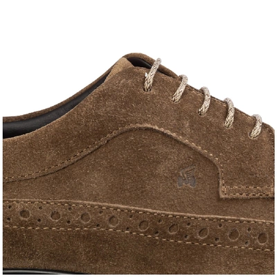 Shop Hogan Route Brogue Lace In Brown