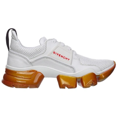 Shop Givenchy Jaw Low Iridescent Sneakers In White