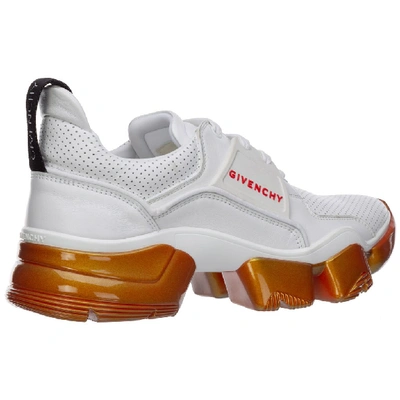 Shop Givenchy Jaw Low Iridescent Sneakers In White