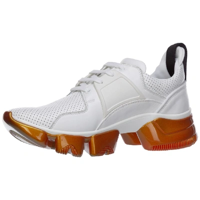 Shop Givenchy Jaw Low Iridescent Sneakers In White