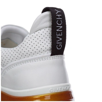 Shop Givenchy Jaw Low Iridescent Sneakers In White