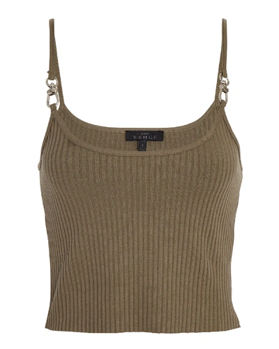 Shop The Range Vital Hardware Cropped Tank Top In Olive