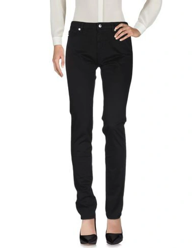 Shop Love Moschino Woman Pants Black Size 26 Cotton, Elastane