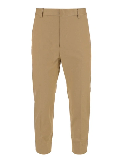 Shop Dsquared2 Brad Fit Chino Trousers In Beige