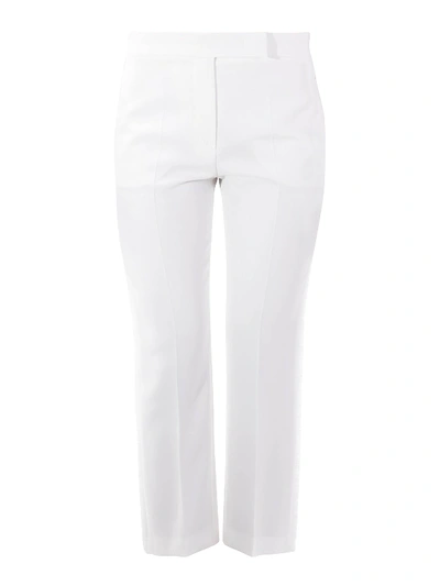 Shop Max Mara Derrik Trousers In White
