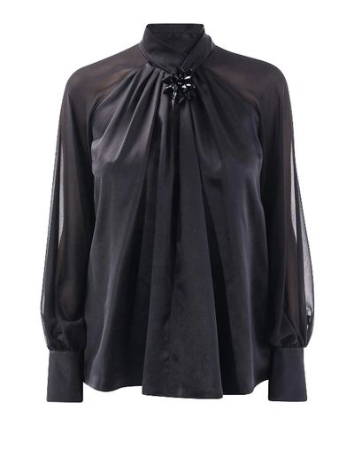 Shop Max Mara Enna Shirt In Black