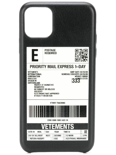 Shop Vetements Pro Max Iphone 11 Case In Black