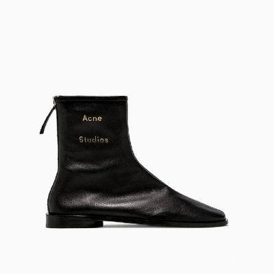Shop Acne Studios Fn-wn Ankle Boots Ad0098-ax0 In Black