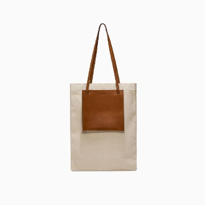 Shop Jil Sander Pocket Flat Shopping Bag Jsmq850146 In 001