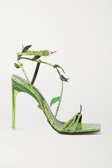 versace snake sandals