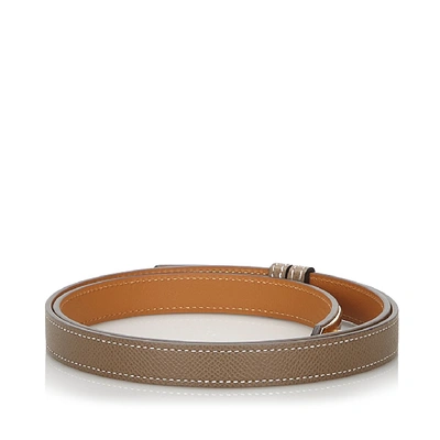 Hermès Vintage - Epsom Kelly Belt - Brown Gold - Leather Belt - Luxury High  Quality - Avvenice