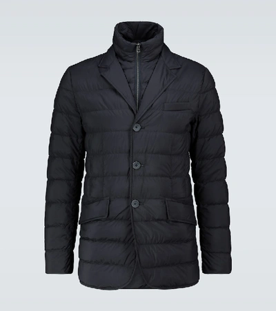 Shop Herno La Giacca Down Jacket In Blue