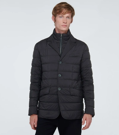 Shop Herno La Giacca Down Jacket In Blue