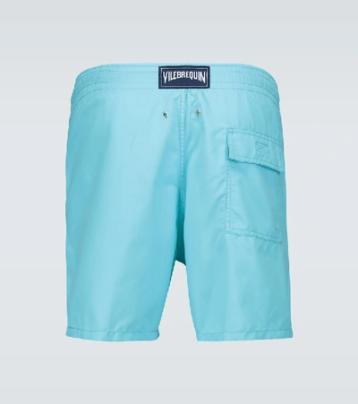 Shop Vilebrequin Moorea Swim Shorts In Blue