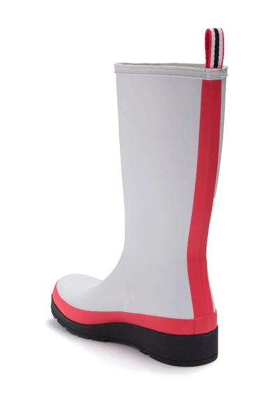 Shop Hunter Original Play Tall Waterproof Rain Boot In Red/multi