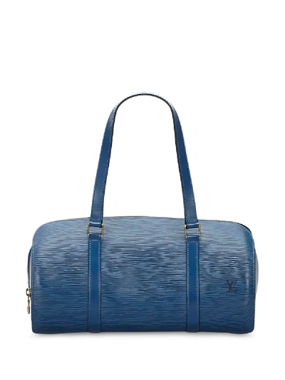 Pre-owned Louis Vuitton 1997  Soufflot Tote In Blue