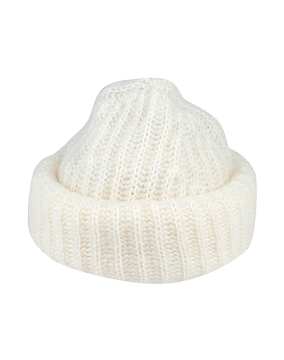 Shop Tak.ori Hat In Ivory