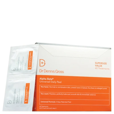 Shop Dr Dennis Gross Skincare Skincare Alpha Beta Universal Daily Peel (pack Of 60, Worth $204)