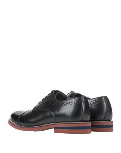 Shop Pollini Man Lace-up Shoes Black Size 13 Soft Leather