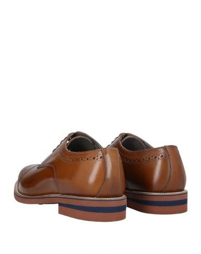 Shop Pollini Man Lace-up Shoes Brown Size 10 Soft Leather
