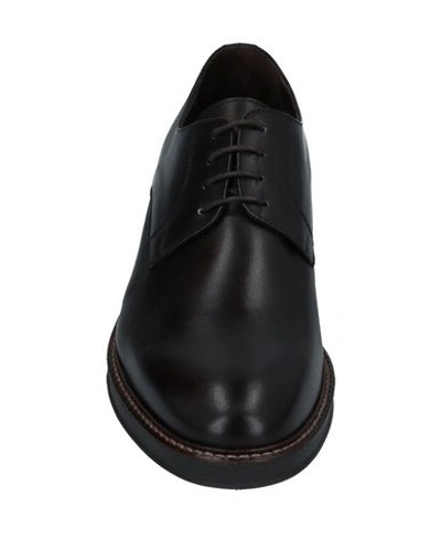 Shop Cafènoir Man Lace-up Shoes Dark Brown Size 12 Soft Leather
