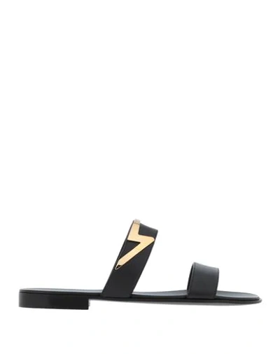 Shop Giuseppe Zanotti Sandals In Black