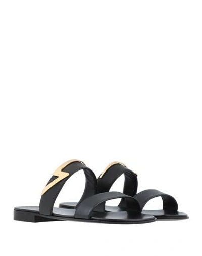 Shop Giuseppe Zanotti Sandals In Black