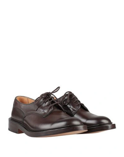 Shop Tricker's Laced Shoes In Dark Brown