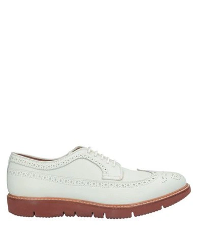 Shop Henderson Baracco Laced Shoes In Ivory