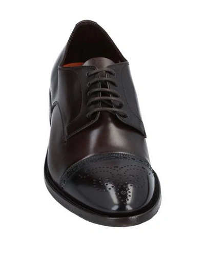 Shop Henderson Baracco Laced Shoes In Dark Brown